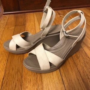 Wedge Croc Sandals - size 7
